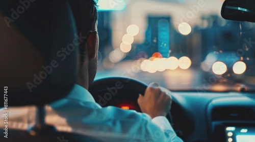 transport, business trip, destination and people concept - close up of young man driving car