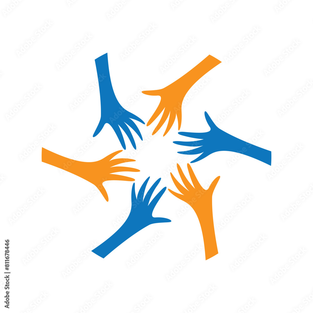 rotating successful people community logo design rotating successful people community logo design