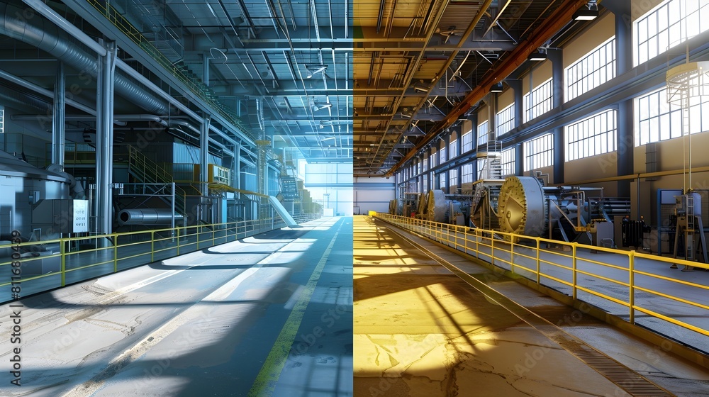 Before and After Environmental Improvements in a Manufacturing Facility Showcased Through Detailed Before and After Environmental Improvements in a Manufacturing Facility Showcased Through Detailed