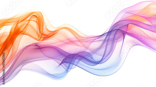 Dynamic rainbow color wave abstract background for creative design projects and artistic ventures ,Colorful abstract wave lines background for presentations with dynamic flowing design © kaneez