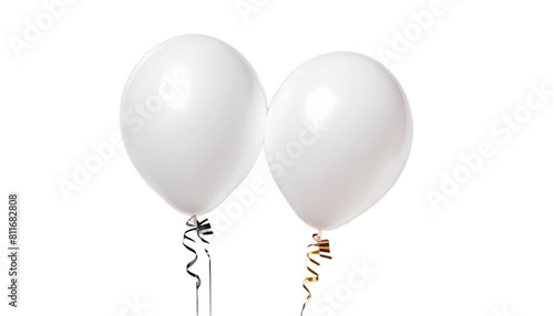 Obraz na płótnie rendering 3d white balloon birthday party air decoration celebration holiday helium isolated red blue celebrate ballon colours fun anniversary ball toy three-dimensional floating fly glossy happy w salonie