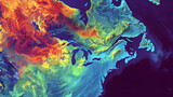 Digital Illustration of Weather Forecast & Climatic Conditions for University of Washington