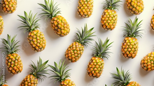 Dense pineapple pattern.