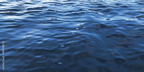 Tranquil Blue Ocean Water Surface Under Clear Sky © smth.design