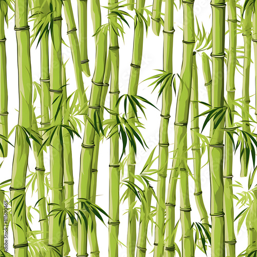 Bamboo digital art seamless pattern  the design for apply a variety of graphic works