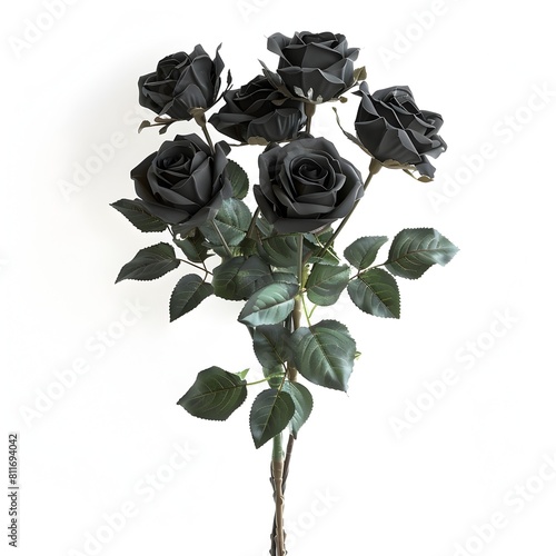 black roses bouquet