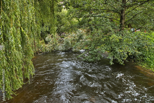 Photography River Akerselva in Kuba Park in Oslo, Norway, Europe