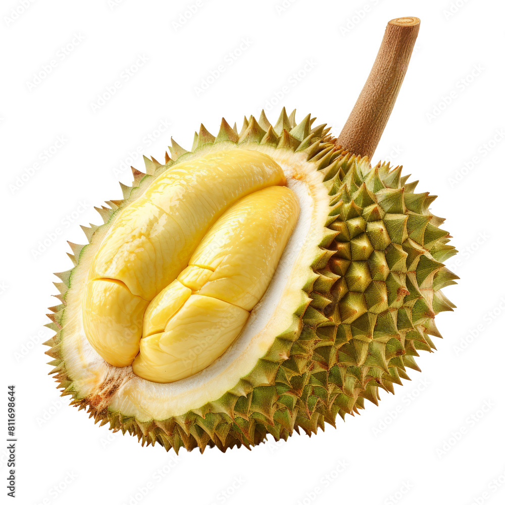 Fototapeta premium Photo of durian, Isolated on white background