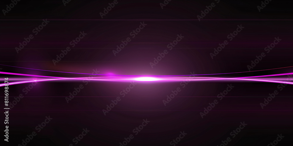 Intense purple plasma beam in a dark laboratory environment