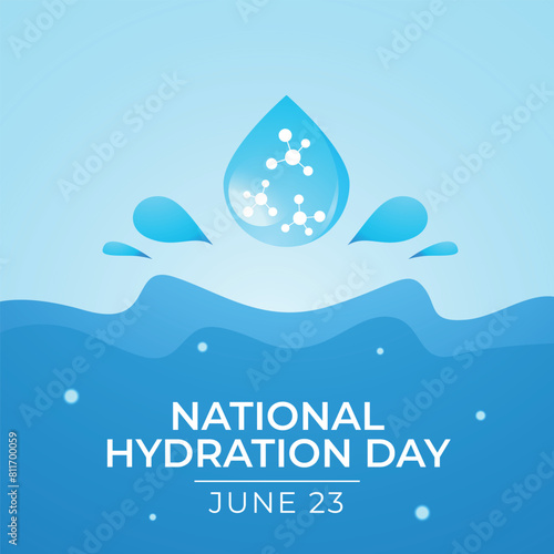 vector graphic of National Hydration Day ideal for National Hydration Day celebration.