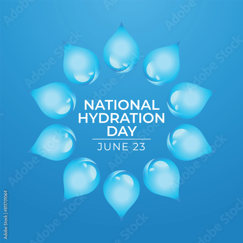vector graphic of National Hydration Day ideal for National Hydration Day celebration.