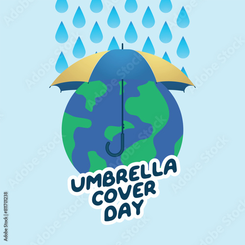 vector graphic of Umbrella Cover Day ideal for Umbrella Cover Day celebration.