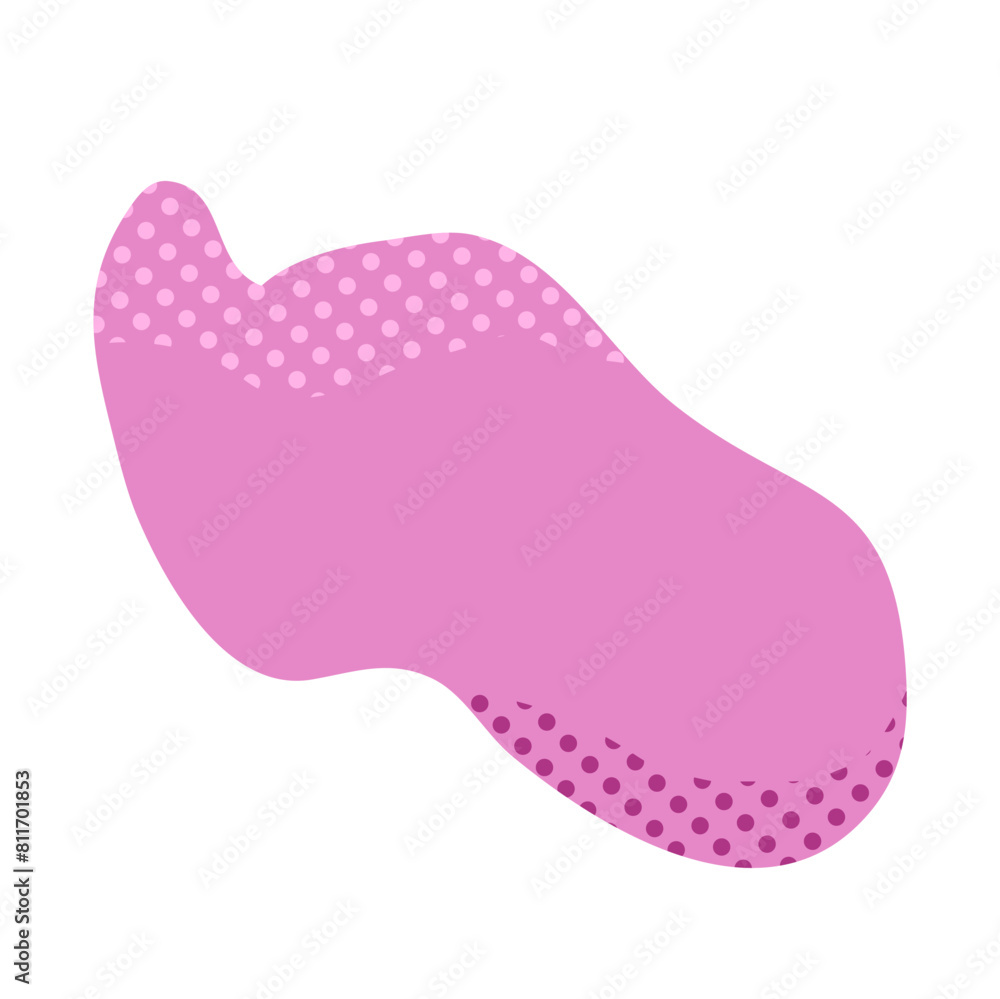 abstract shape element for your design. blob aesthetic with dot texture abstract shape element for your design. blob aesthetic with dot texture