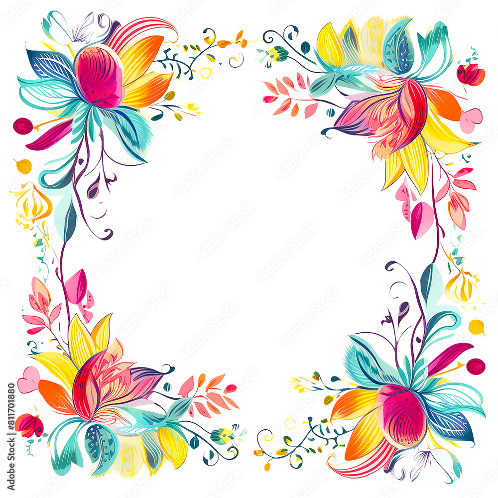 frame with flowers and butterflies, abstract floral frame, frame with flowers frame with flowers and butterflies, abstract floral frame, frame with flowers