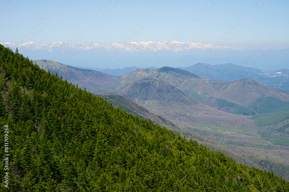 Naklejka premium 浅間山外輪山トレッキング