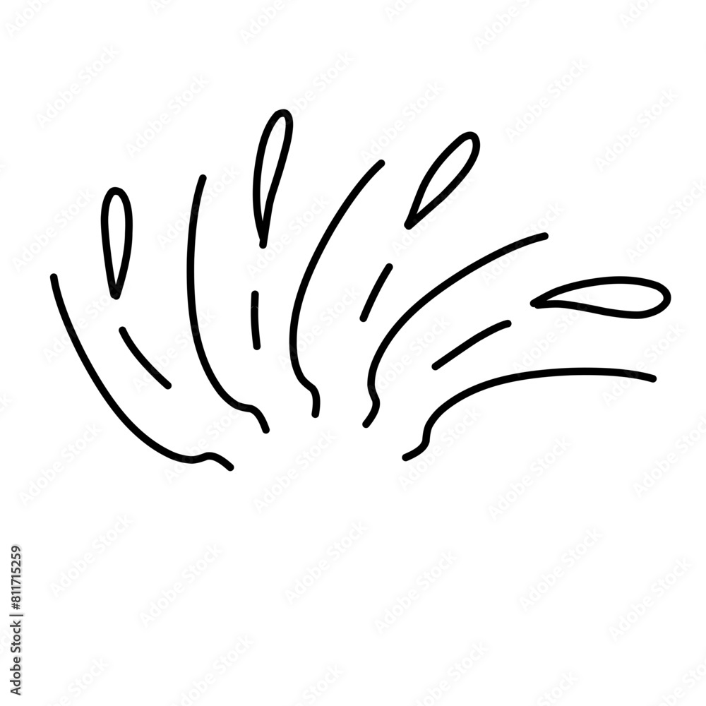 Hand drawn sunburst half circle with lines. Vector ilustration Hand drawn sunburst half circle with lines. Vector ilustration
