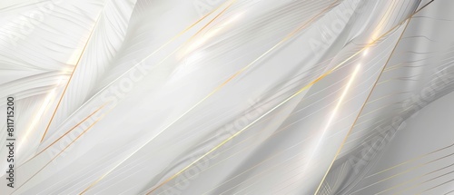 Abstract light gray background with golden lines, (kitchen glass)