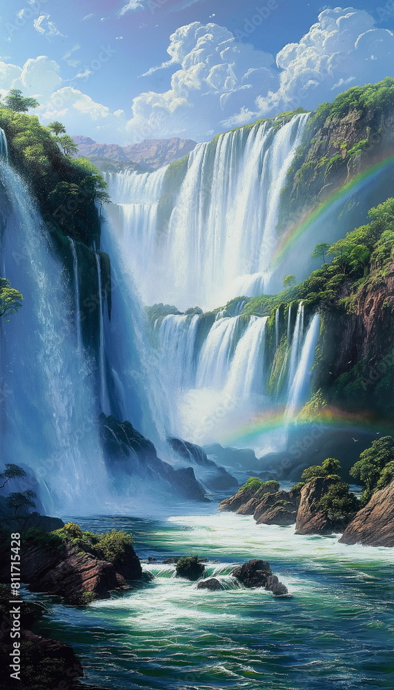 Fototapeta premium Guaira BrazilArgentina Photorealistic In this phot_009