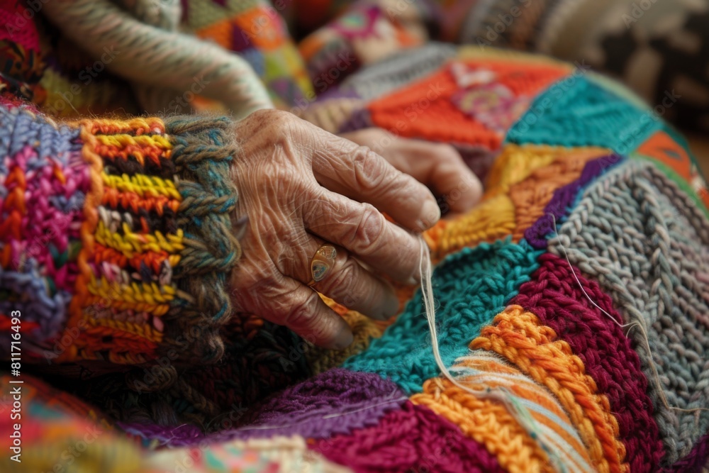knitting a patchwork quilt knitting a patchwork quilt