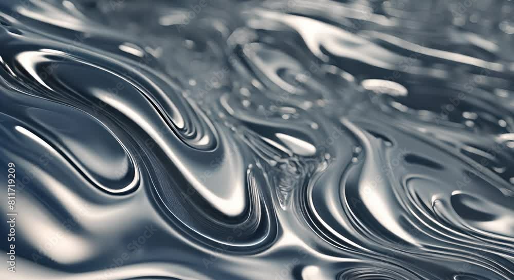 A Close-Up of Dark Blue Abstract Liquid with Flowing A Close-Up of Dark Blue Abstract Liquid with Flowing
