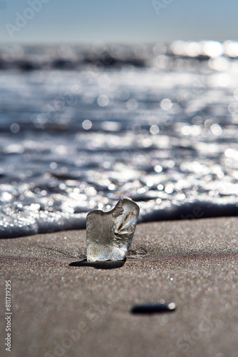shoreline a fragment of crimson glass
