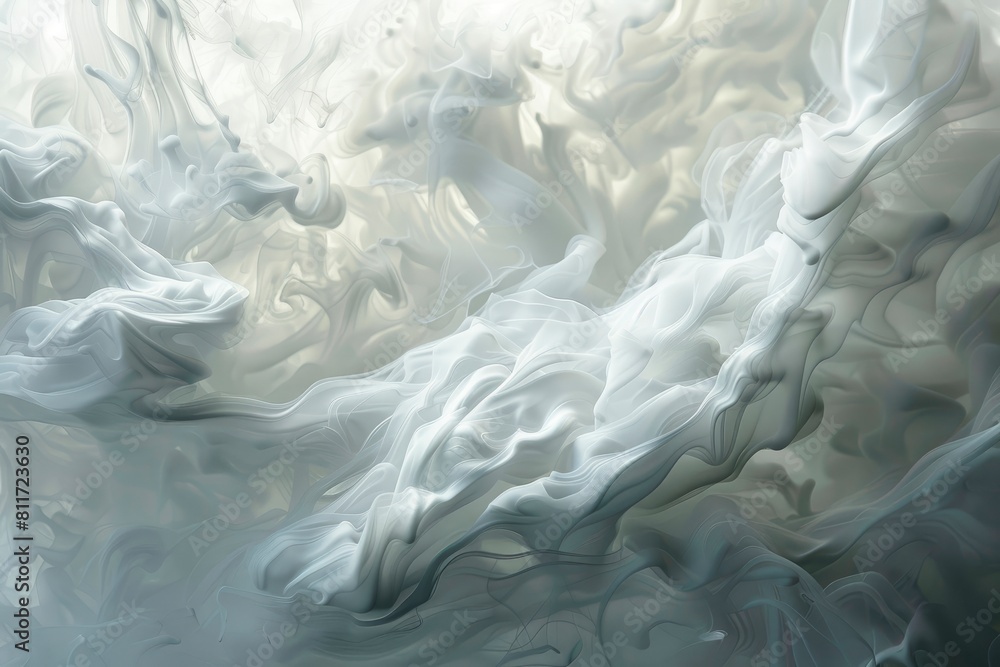 Rolling billows of swirling clouds from dry ice across the bottom even light - generative ai Rolling billows of swirling clouds from dry ice across the bottom even light - generative ai
