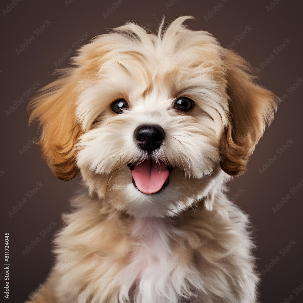 Smile maltipoo. Maltese poodle puppy. Little dog pet. Generative AI. Smile maltipoo. Maltese poodle puppy. Little dog pet. Generative AI.