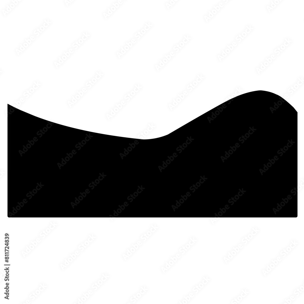 Divider shapes top and bottom for web page. Shape silhouette vector ilustration Divider shapes top and bottom for web page. Shape silhouette vector ilustration