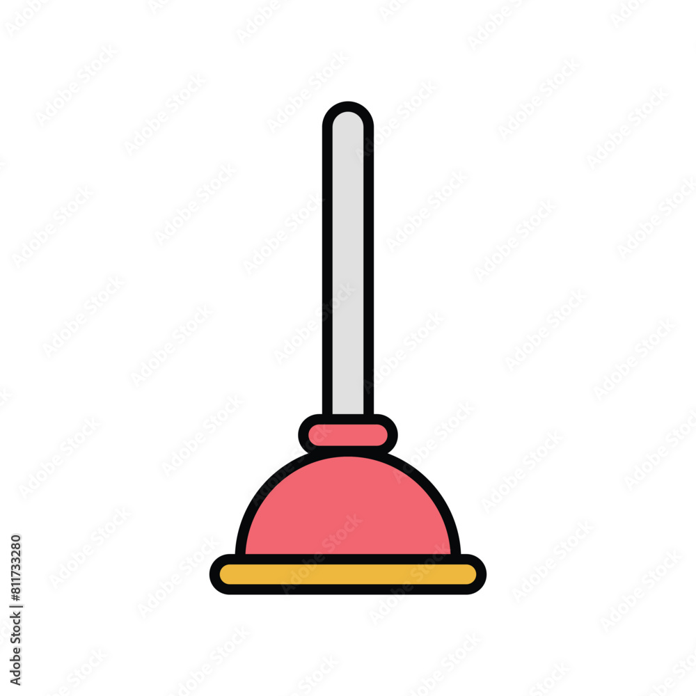 plunger icon vector design template plunger icon vector design template