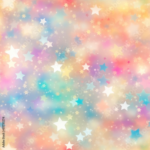 Colorful background filled with stars