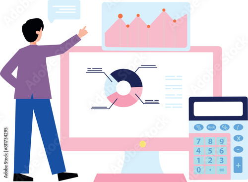 The guy is working on chart analytics.