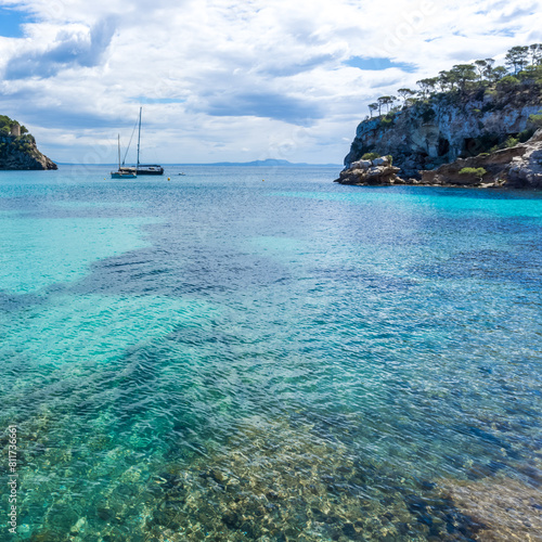 Wallpaper Mural Klippen und Strände Calla Portals Vells Balearic Islands Spanien am Meer Torontodigital.ca