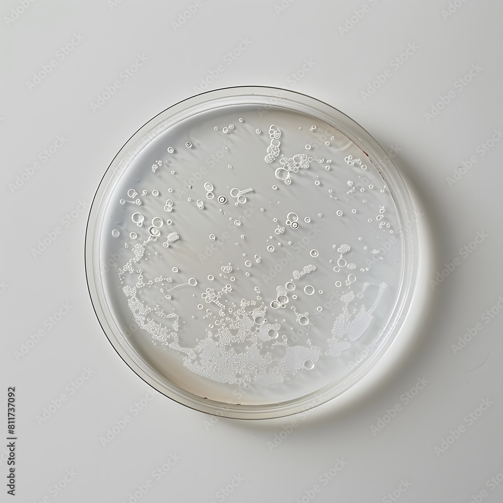 Top view of a petri dish isolated on white background Top view of a petri dish isolated on white background
