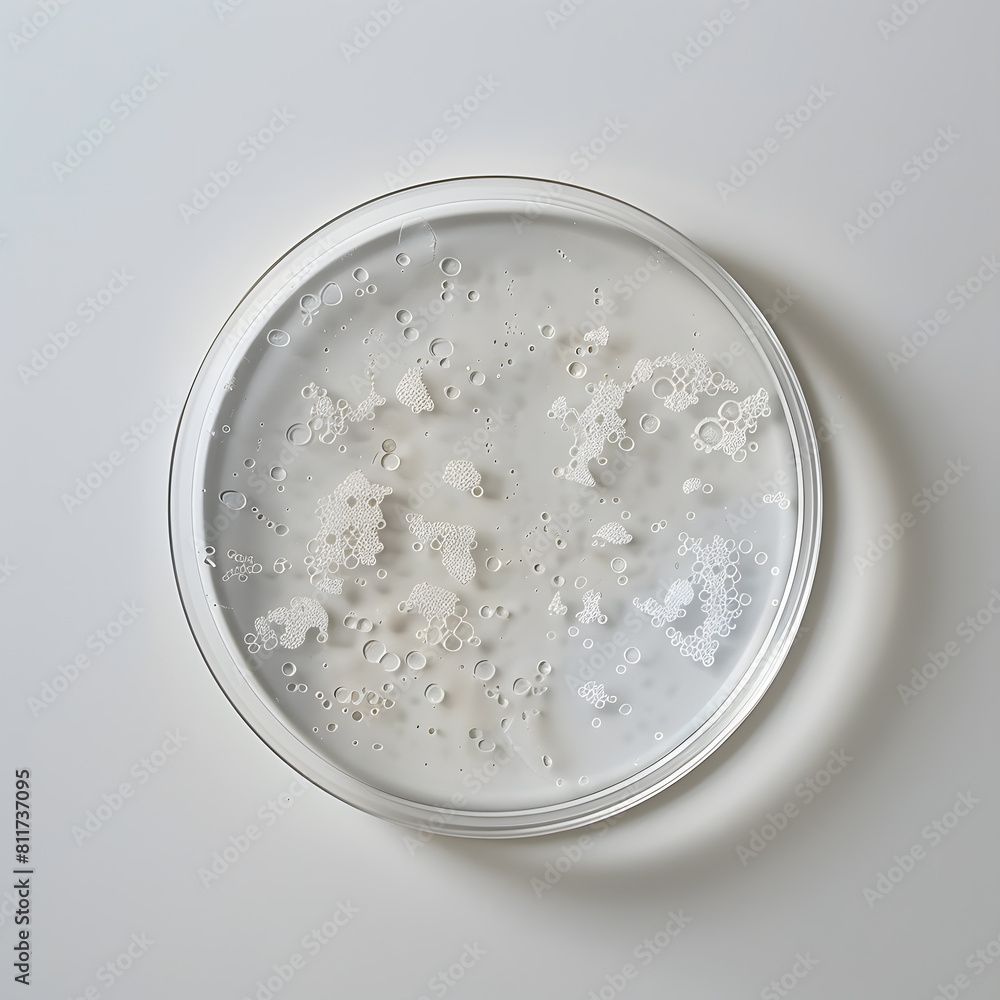 Top view of a petri dish isolated on white background Top view of a petri dish isolated on white background
