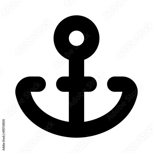 anchor flat vector illustration