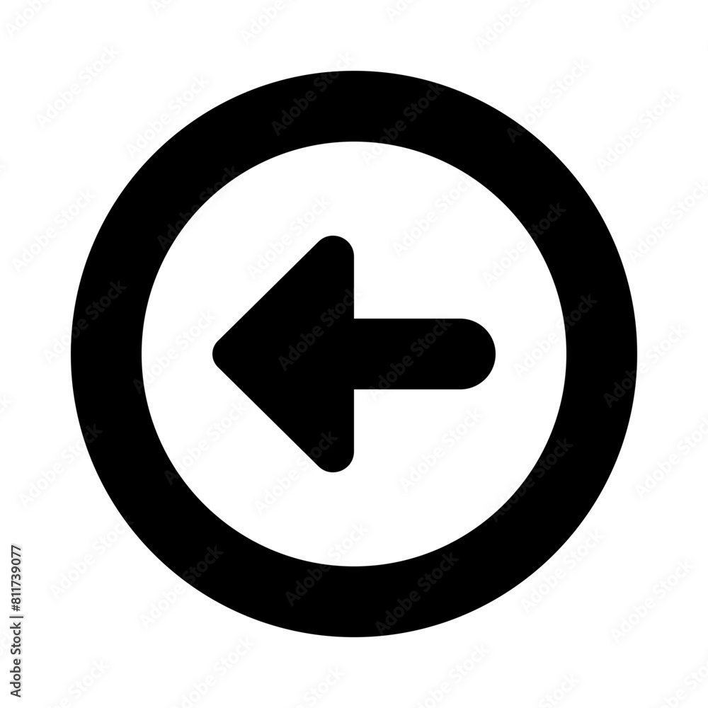 arrow circle left flat vector illustration arrow circle left flat vector illustration