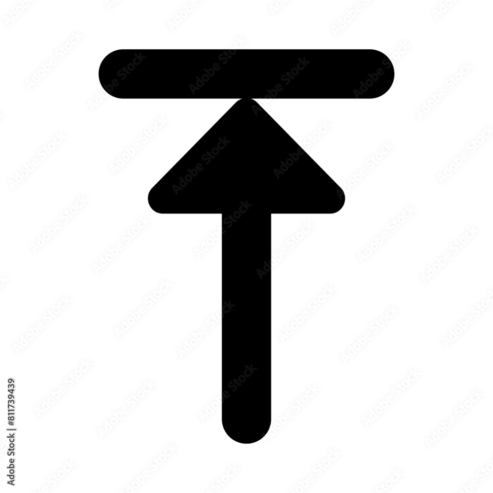 arrow to top flat vector illustration arrow to top flat vector illustration