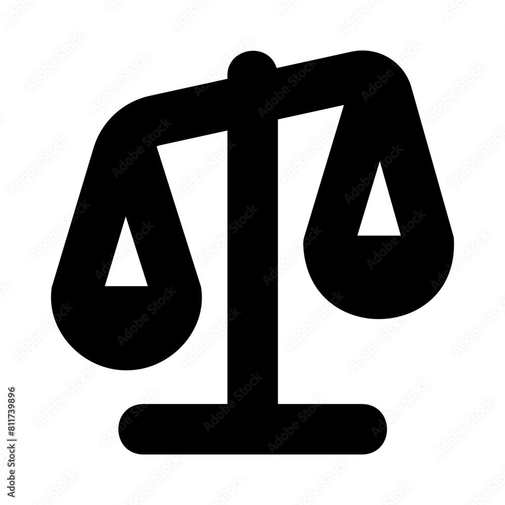 balance scale left flat vector illustration balance scale left flat vector illustration