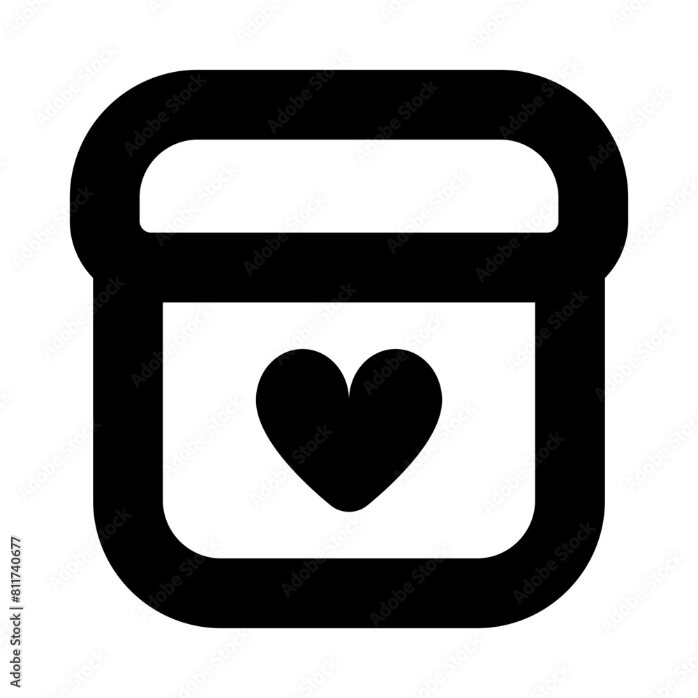 box heart flat vector illustration box heart flat vector illustration