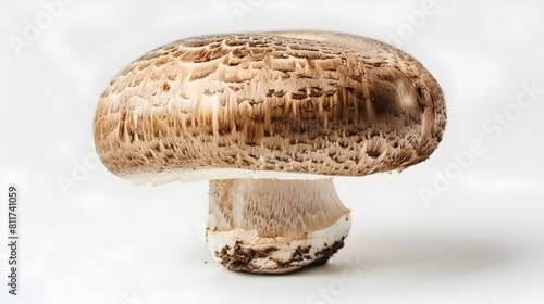 Close up of a fresh Mushroom on a white Background