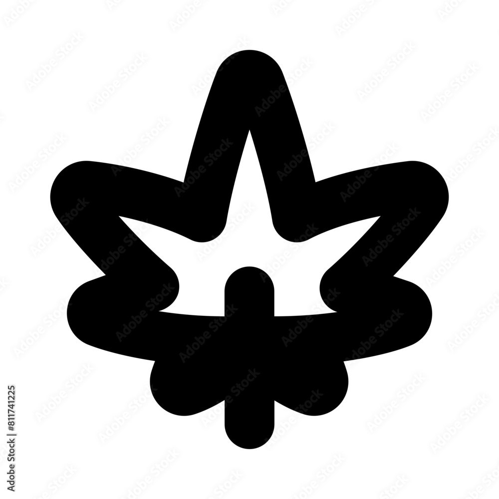 Cannabis flat vector illustration Cannabis flat vector illustration
