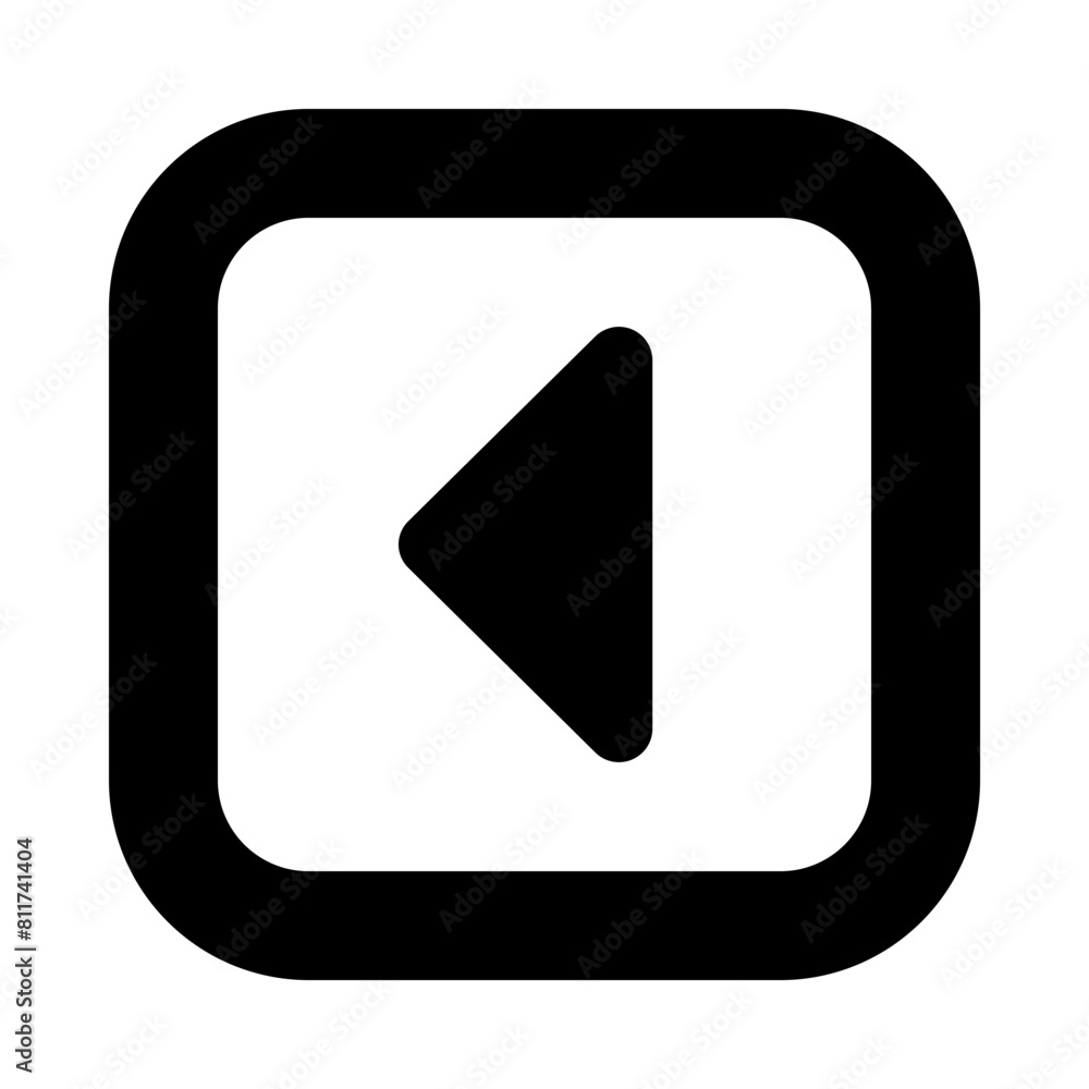 caret square left_ flat vector illustration caret square left_ flat vector illustration