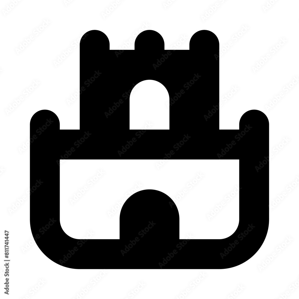 castle flat vector illustration castle flat vector illustration