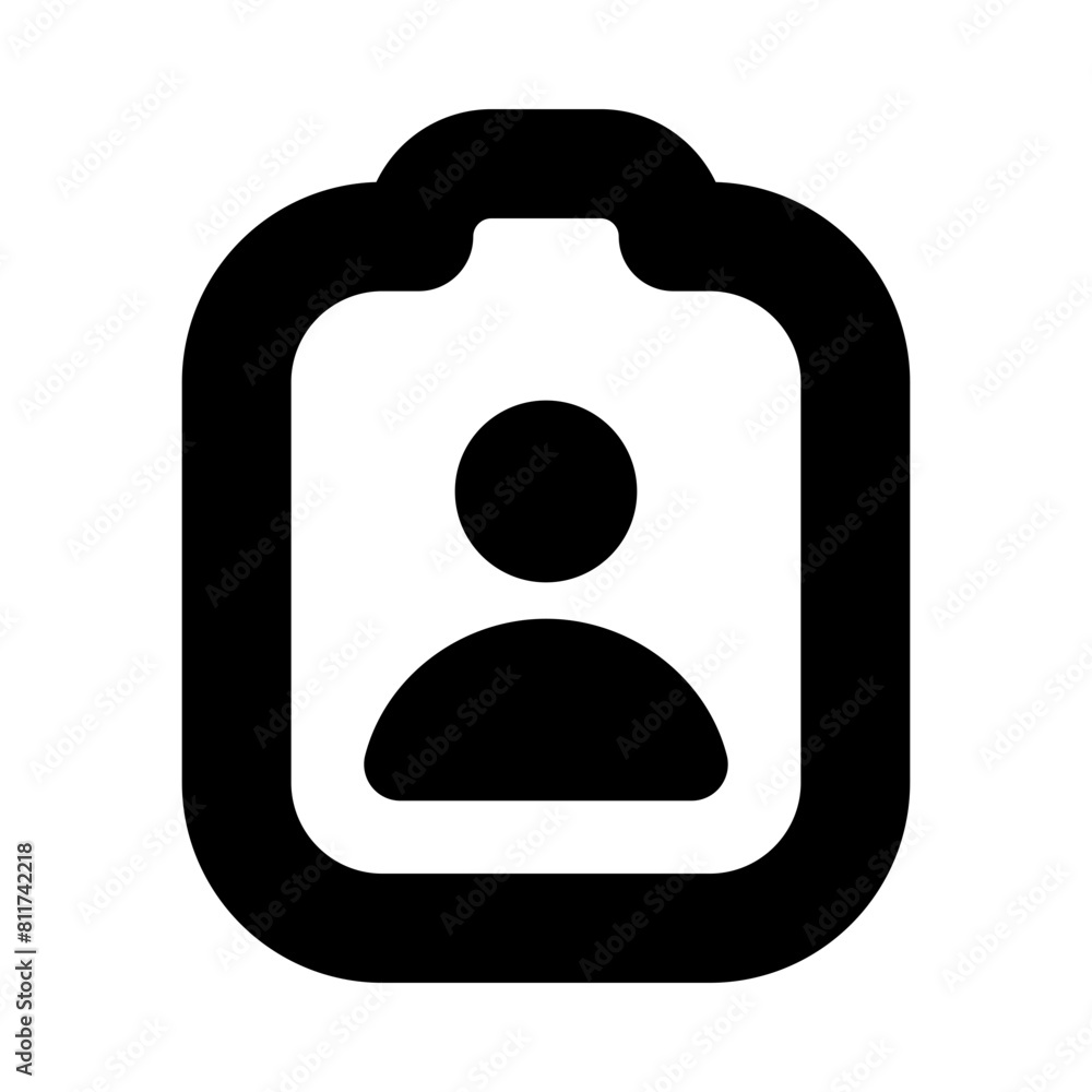 clipboard user flat vector illustration clipboard user flat vector illustration