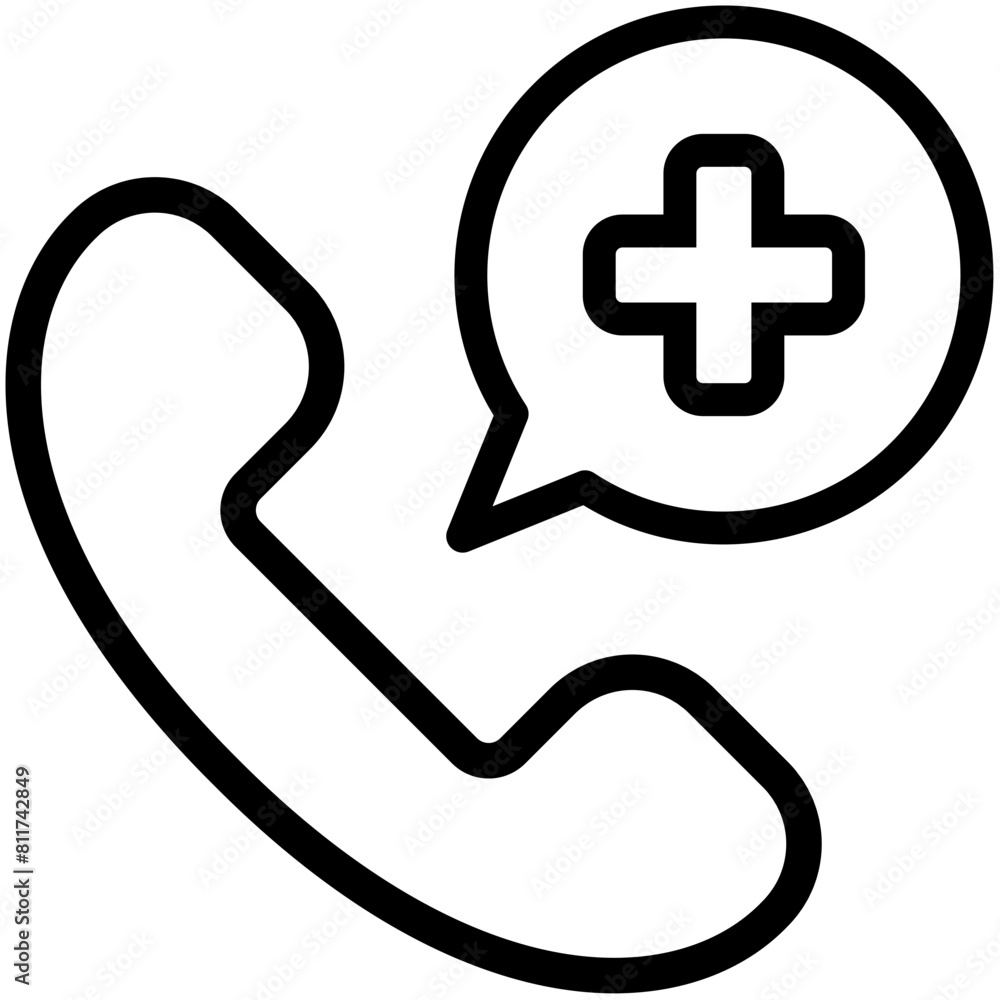 Obraz premium Phone Outline Icon sets