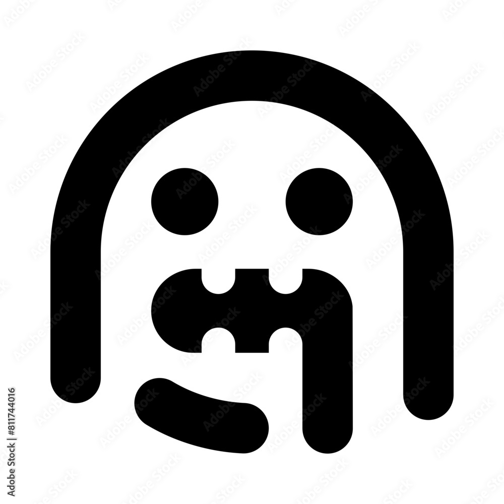 face icicles flat vector illustration face icicles flat vector illustration