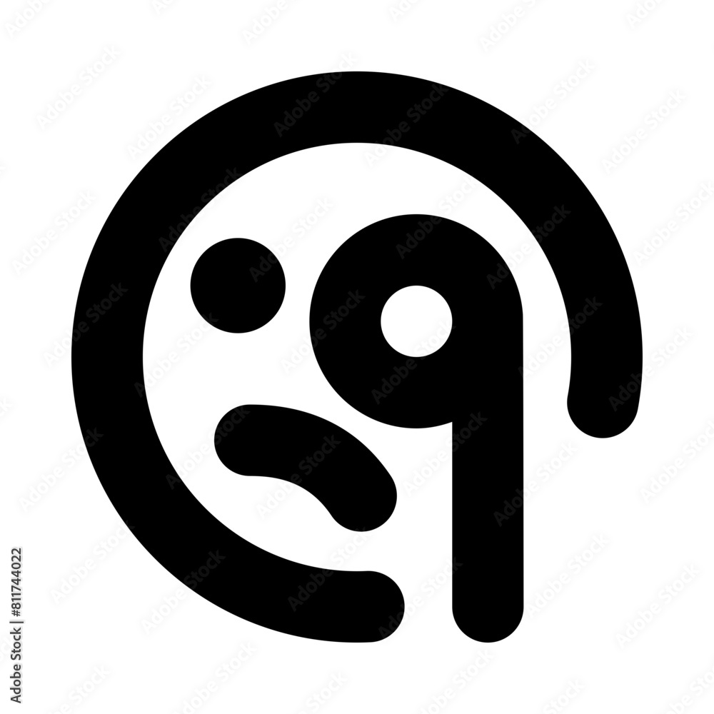 face monocle flat vector illustration face monocle flat vector illustration