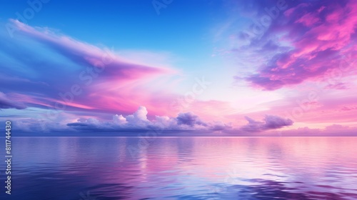 clouds and pink sky sweet sky Light pink clouds in sunset blue sky. Pastel colors of clouds  sunrise sundown natural background