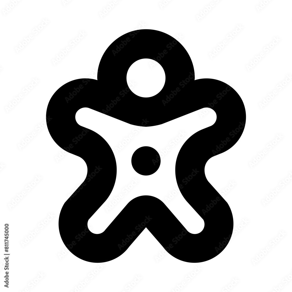 gingerbread man flat vector illustration gingerbread man flat vector illustration