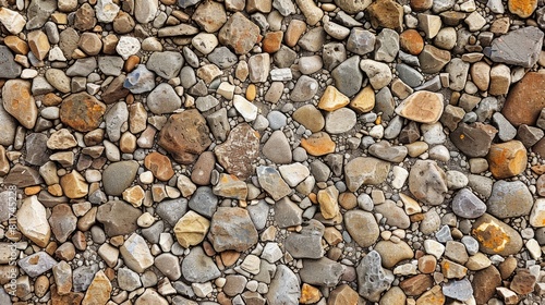 Gravel wall as a background for design purposes